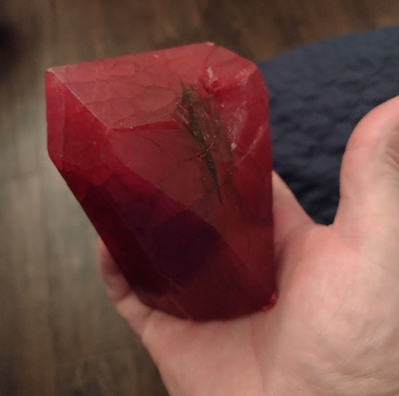 3767.7 Ct Uncut natural Earth mined massive Red Ruby - Picture 4 of 6